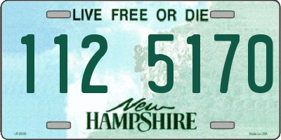 NH license plate 1125170