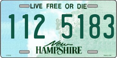 NH license plate 1125183