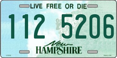NH license plate 1125206