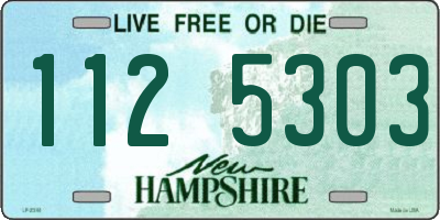 NH license plate 1125303