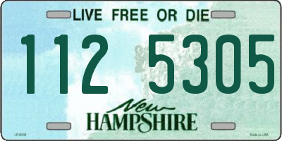 NH license plate 1125305