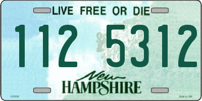 NH license plate 1125312