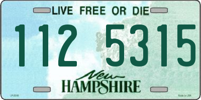 NH license plate 1125315