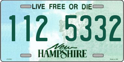 NH license plate 1125332