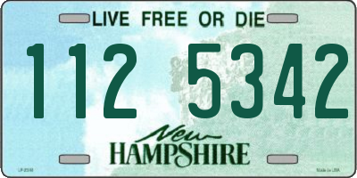 NH license plate 1125342