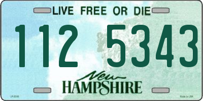 NH license plate 1125343