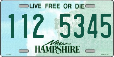 NH license plate 1125345