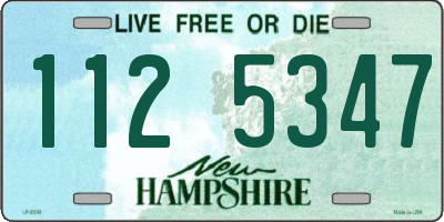 NH license plate 1125347