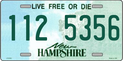 NH license plate 1125356