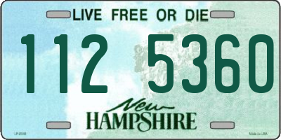 NH license plate 1125360