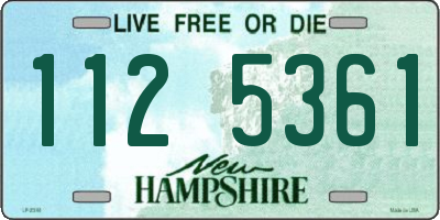 NH license plate 1125361