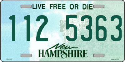 NH license plate 1125363