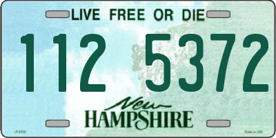NH license plate 1125372