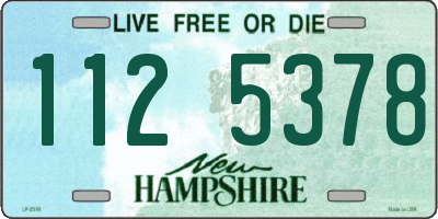NH license plate 1125378
