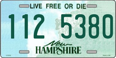 NH license plate 1125380