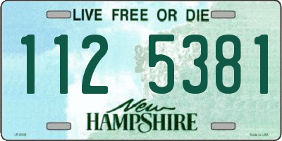 NH license plate 1125381