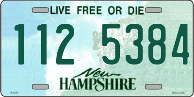 NH license plate 1125384