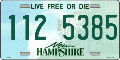 NH license plate 1125385