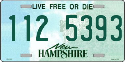 NH license plate 1125393