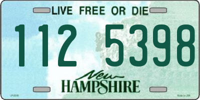 NH license plate 1125398