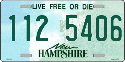 NH license plate 1125406