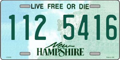 NH license plate 1125416