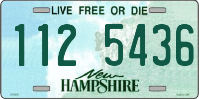 NH license plate 1125436
