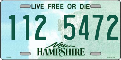 NH license plate 1125472