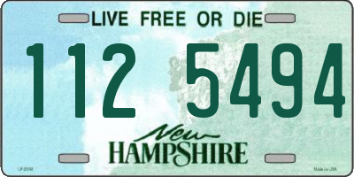 NH license plate 1125494