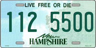 NH license plate 1125500