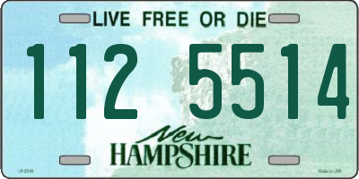 NH license plate 1125514