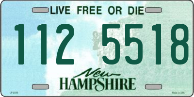 NH license plate 1125518