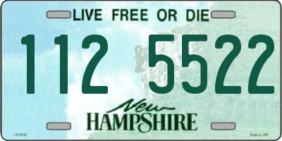 NH license plate 1125522