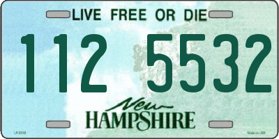 NH license plate 1125532