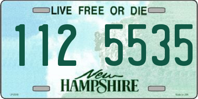 NH license plate 1125535