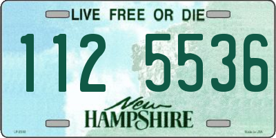 NH license plate 1125536