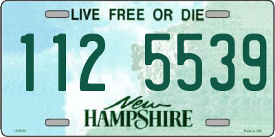 NH license plate 1125539