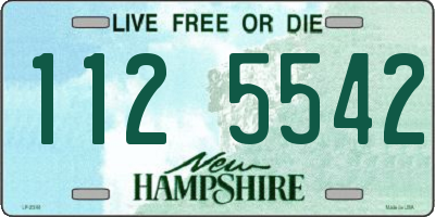 NH license plate 1125542