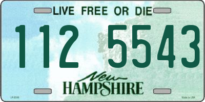 NH license plate 1125543