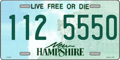 NH license plate 1125550