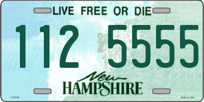 NH license plate 1125555