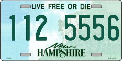 NH license plate 1125556