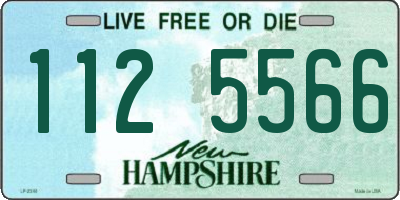 NH license plate 1125566