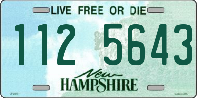 NH license plate 1125643