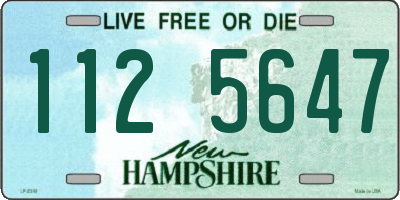 NH license plate 1125647