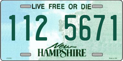 NH license plate 1125671