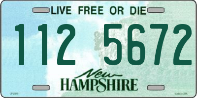 NH license plate 1125672