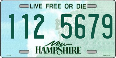 NH license plate 1125679