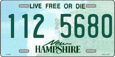 NH license plate 1125680