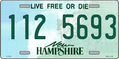 NH license plate 1125693